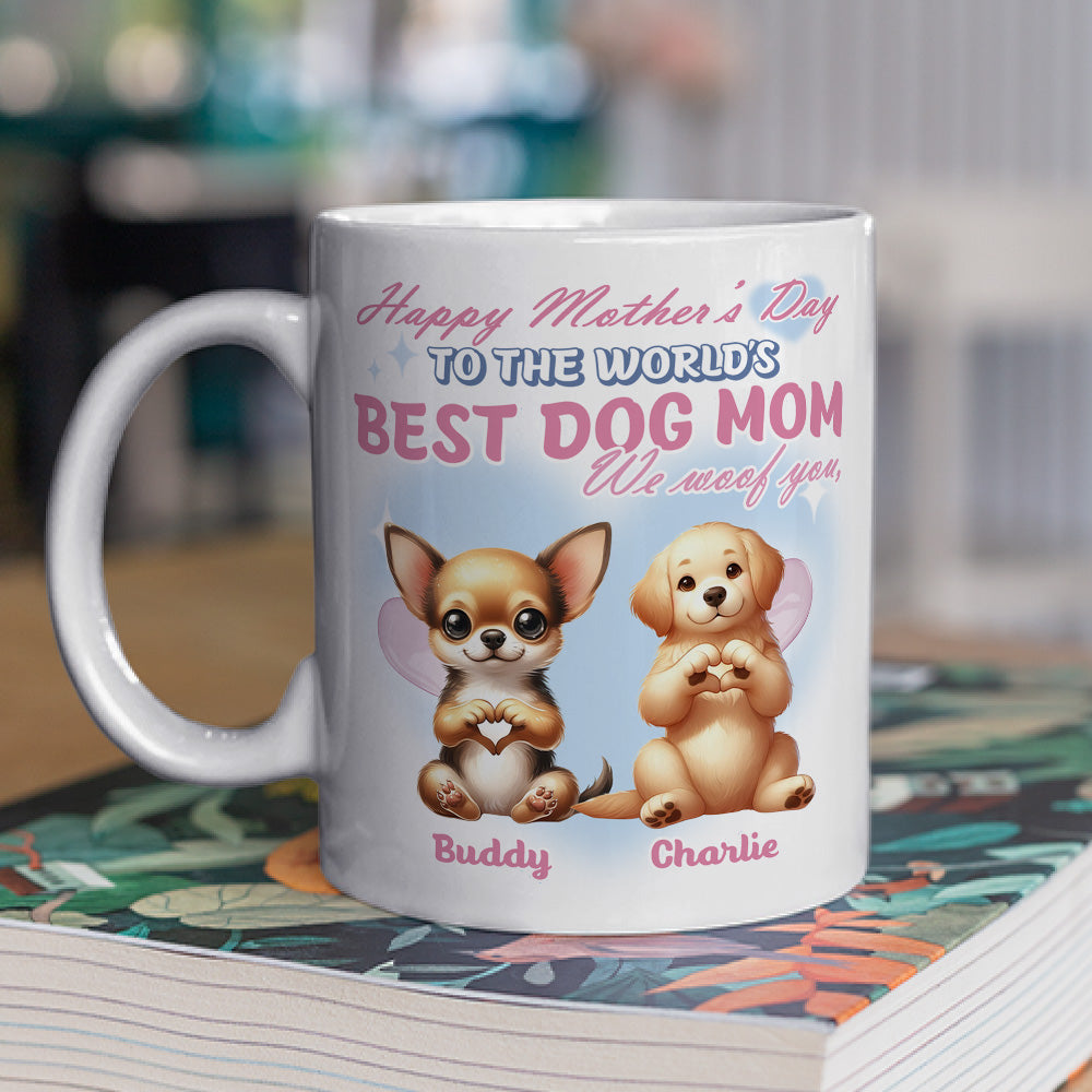 Best Gift for Dog Moms - Personalized Custom Coffee Mug