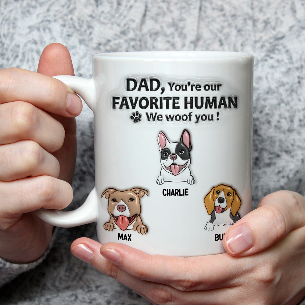 Customizable 3D Inflated Effect Personalized Mug for Dog Lovers