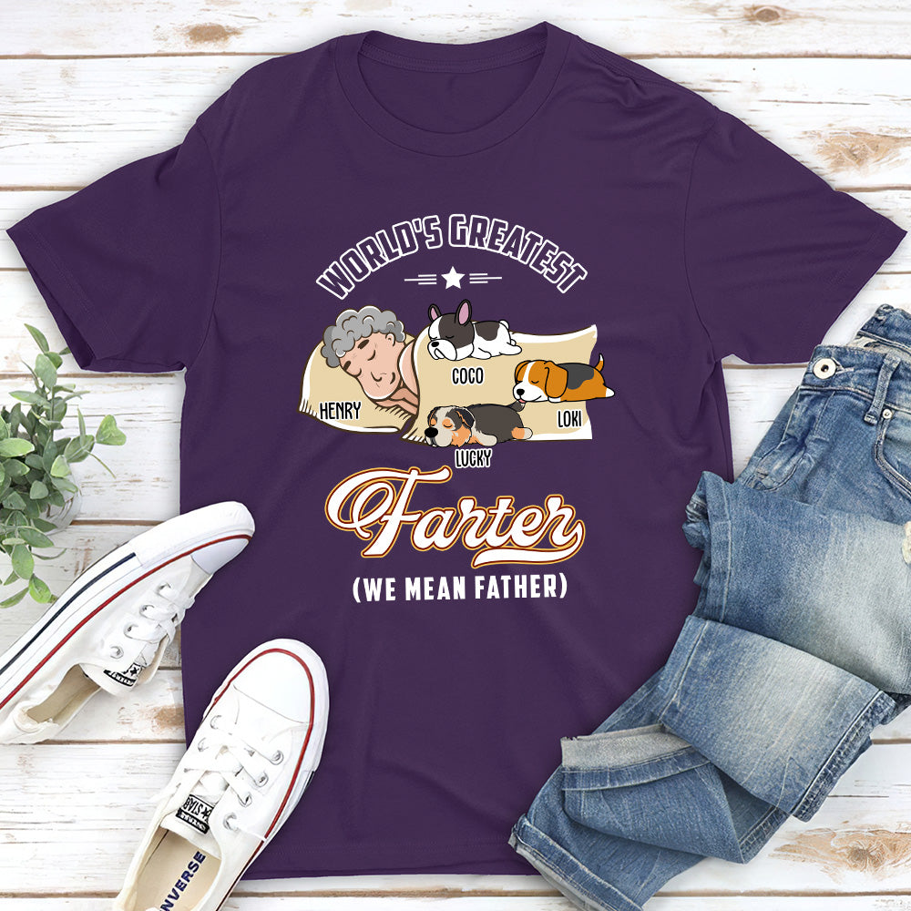 Greatest Father Personalized Custom Unisex T-shirt - Ideal Gift for Pet Lovers