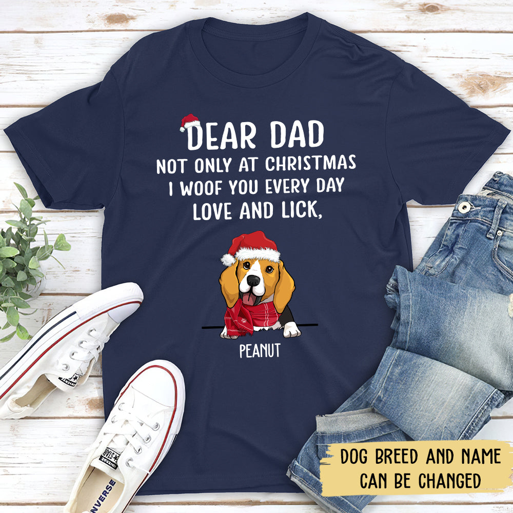 I Woof You Christmas - Customizable Unisex Pet Lover's T-shirt