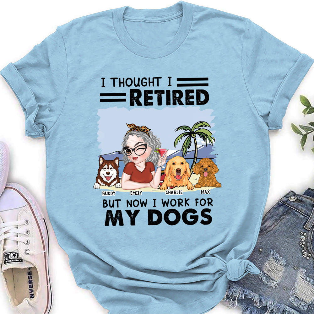 Customizable Personalized Women's T-Shirt for Dog Lovers