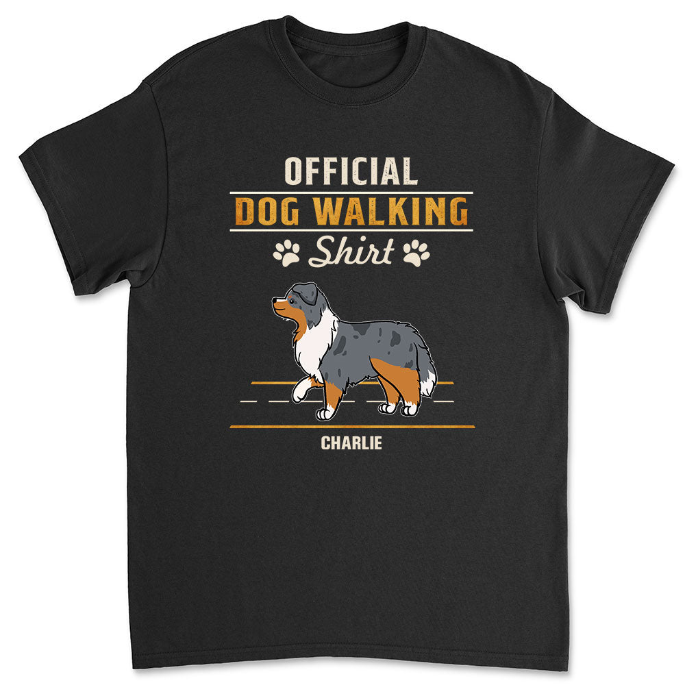 Customizable Unisex Official Walking Personalized T-shirt - Ideal Gift for Pet Lovers
