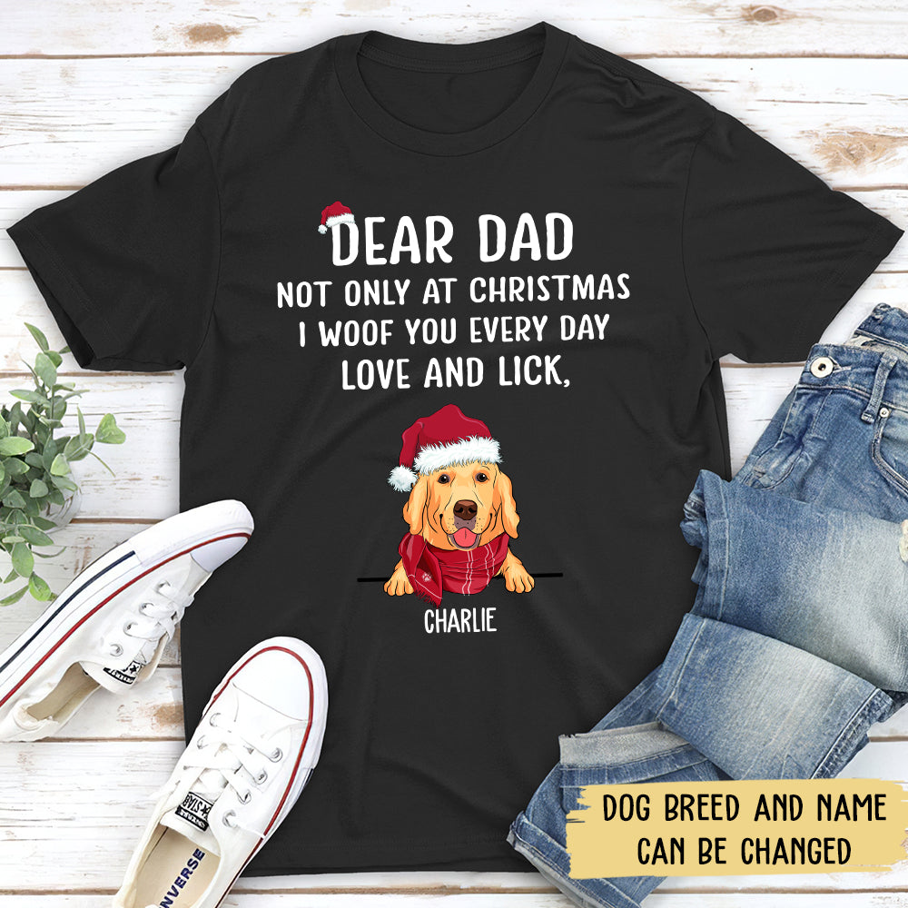 I Woof You Christmas - Customizable Unisex Pet Lover's T-shirt