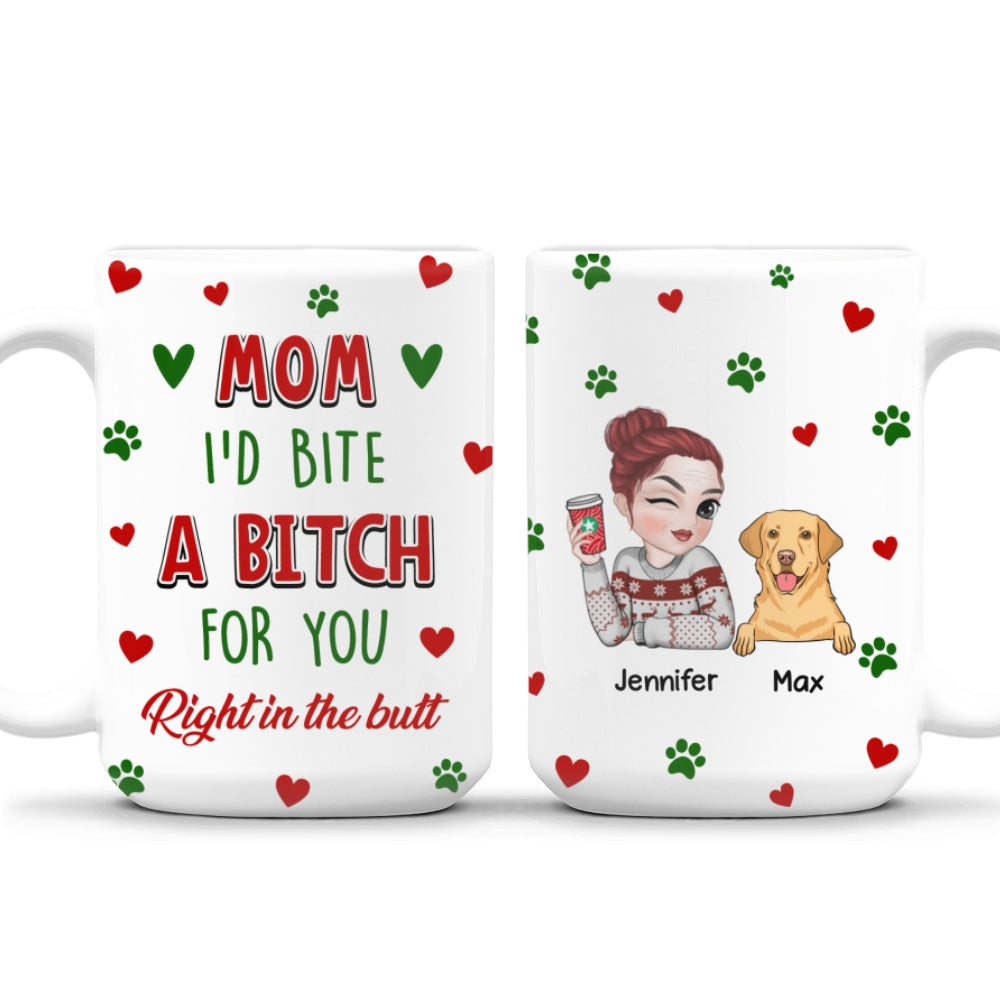 Personalized Custom 'I'd Bite A Bitch For You' Coffee Mug - Ideal Gift for Loved Ones