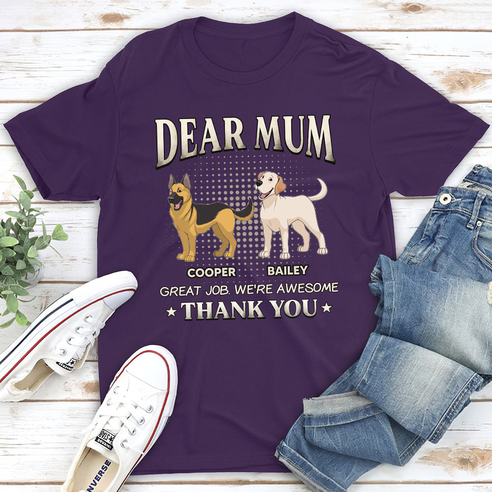 Awesome Dad - Personalized Custom Unisex Pet Lover T-shirt