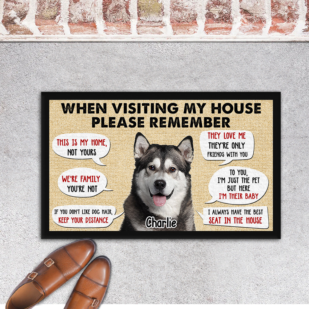 Personalized Pet Photo Doormat: A Warm Welcome for Your Home