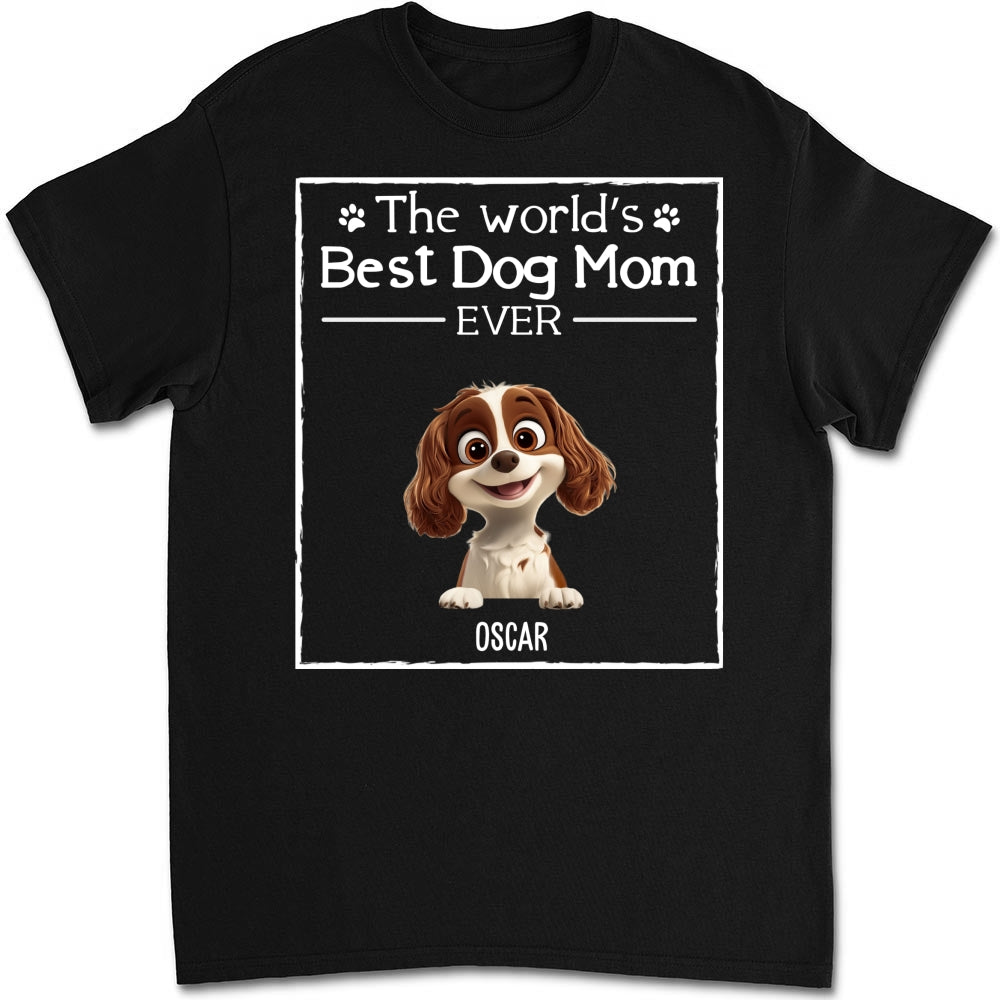 Best Personalized Unisex 'Dog Mom Ever' T-shirt for Pet Lovers