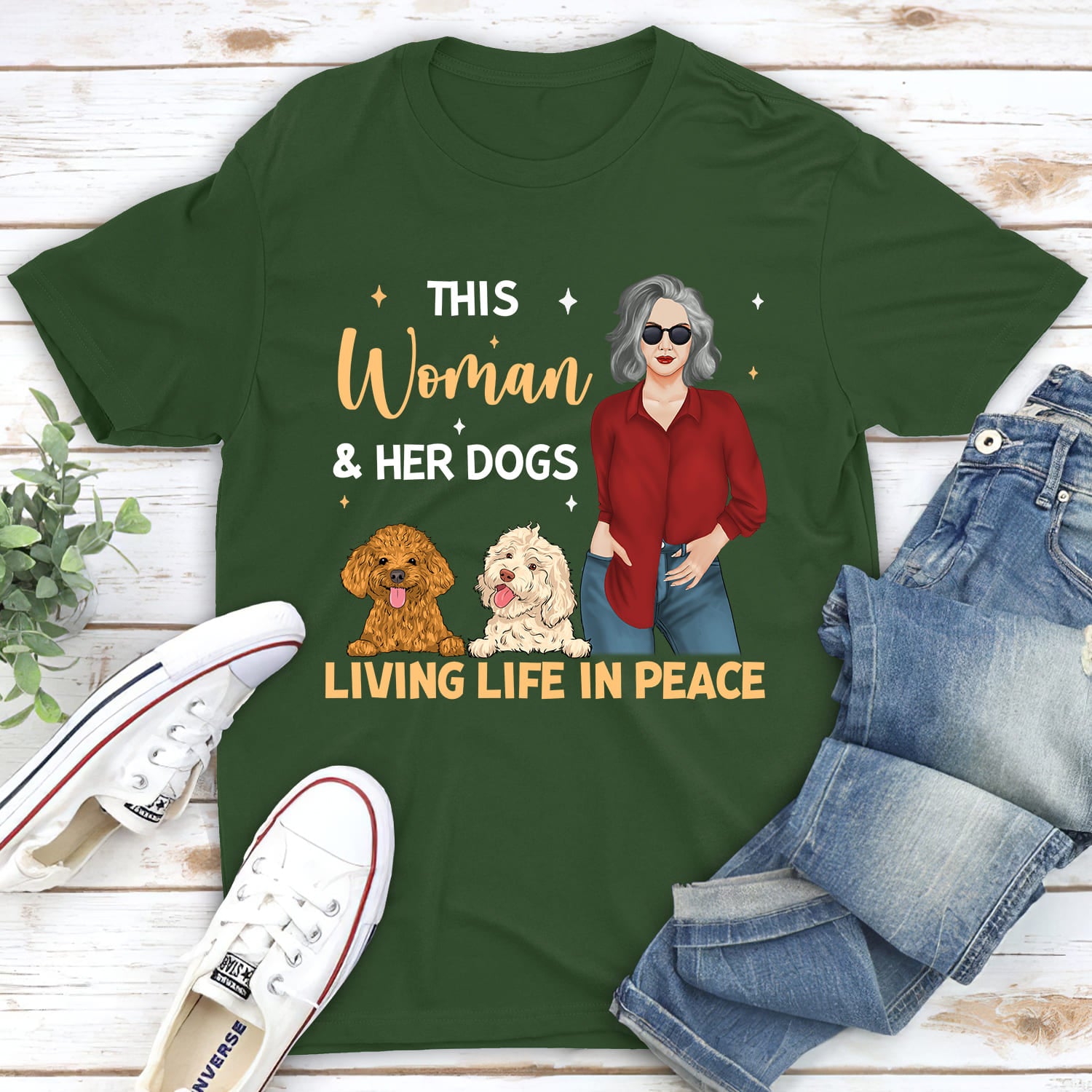 Peaceful Life - Personalized Custom Unisex Pet Lover T-shirt