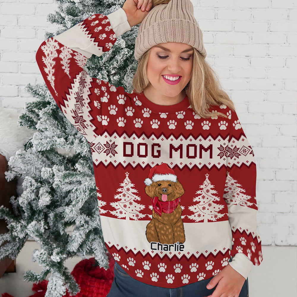 Dog Forest - Customizable All-Over-Print Personalized Sweatshirt for Dog Lovers