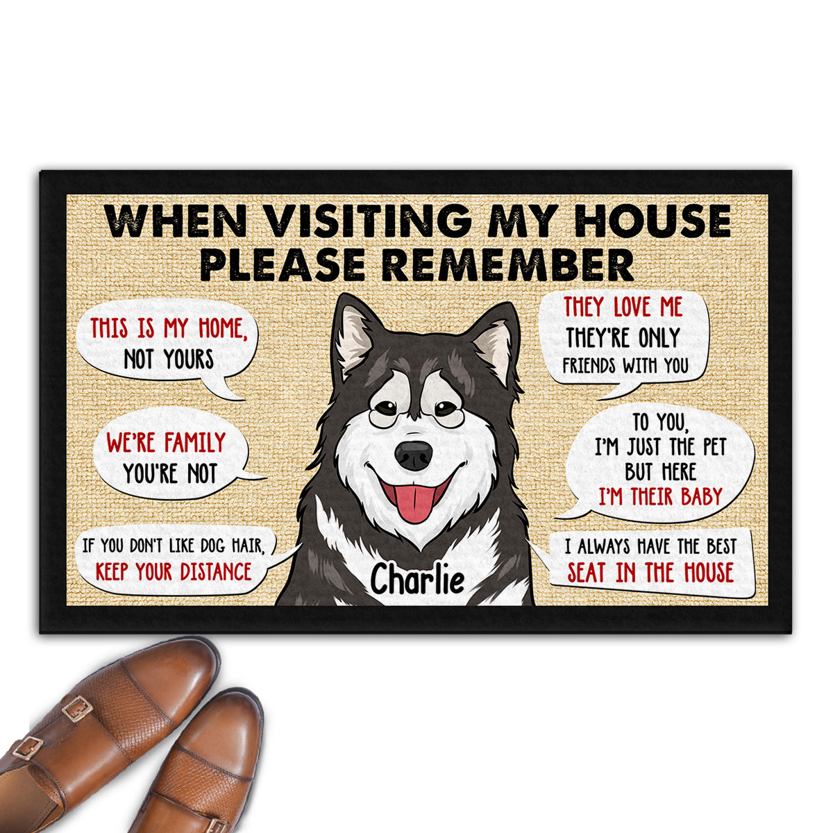 Personalized Pet Doormat - The Perfect Welcome for Your Home