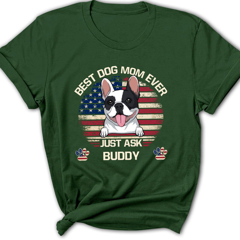 American Best Mom/Dad - Customizable Personalized Women's T - shirt for Pet Lovers