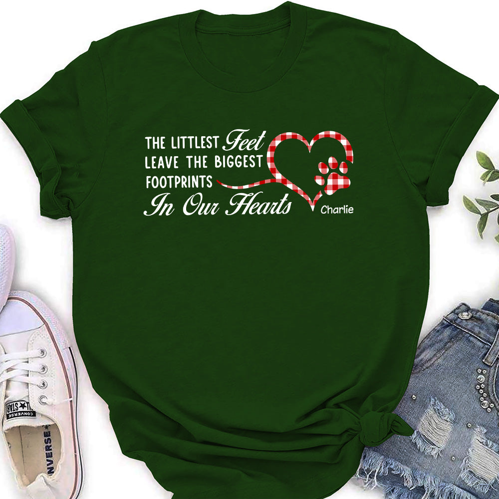 The Biggest Footprints - Customizable Personalized Women's Pet Lover T-shirt