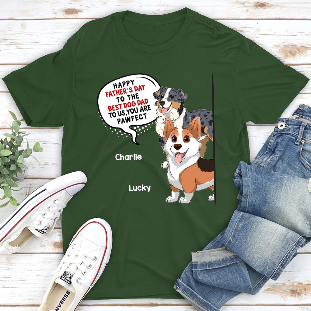 Pawfect Customizable Unisex Dog Mom T-shirt - Ideal Gift for Pet Lovers
