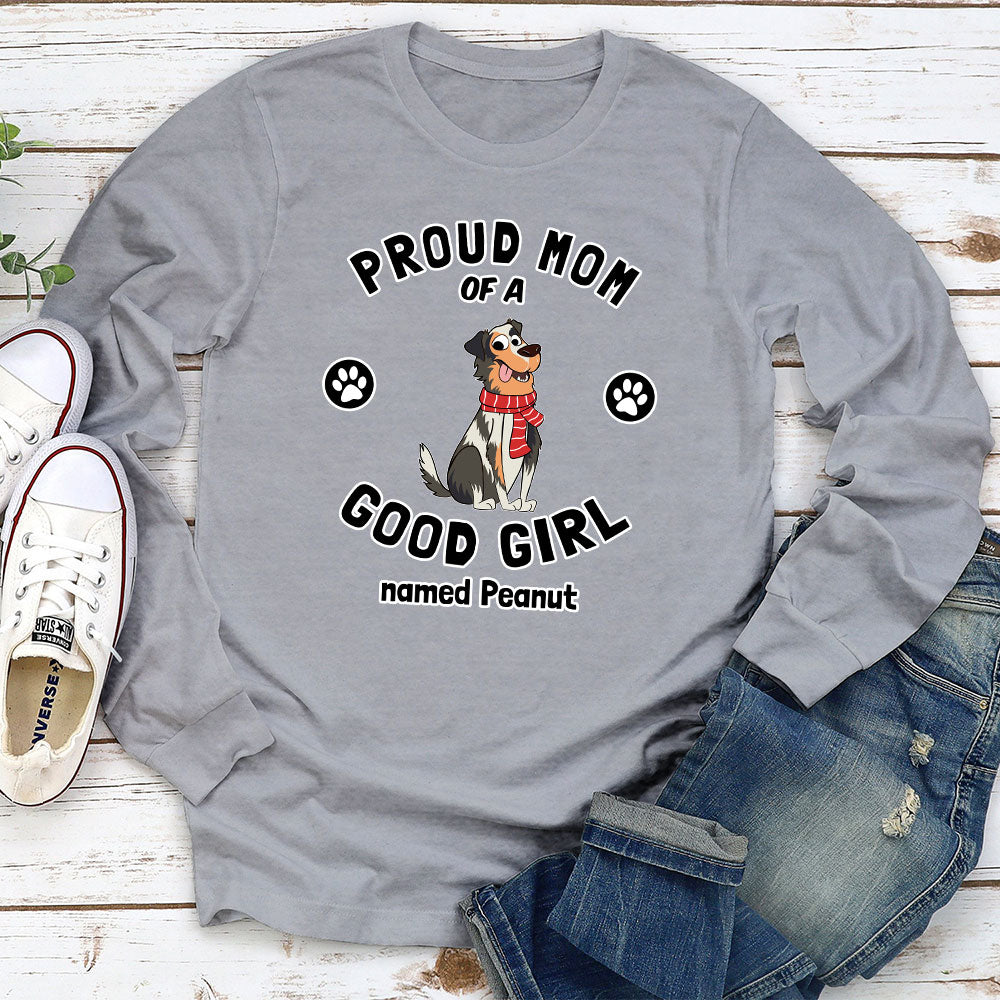 The Proud Owner - Customizable Personalized Long Sleeve T - shirt for Pet Lovers