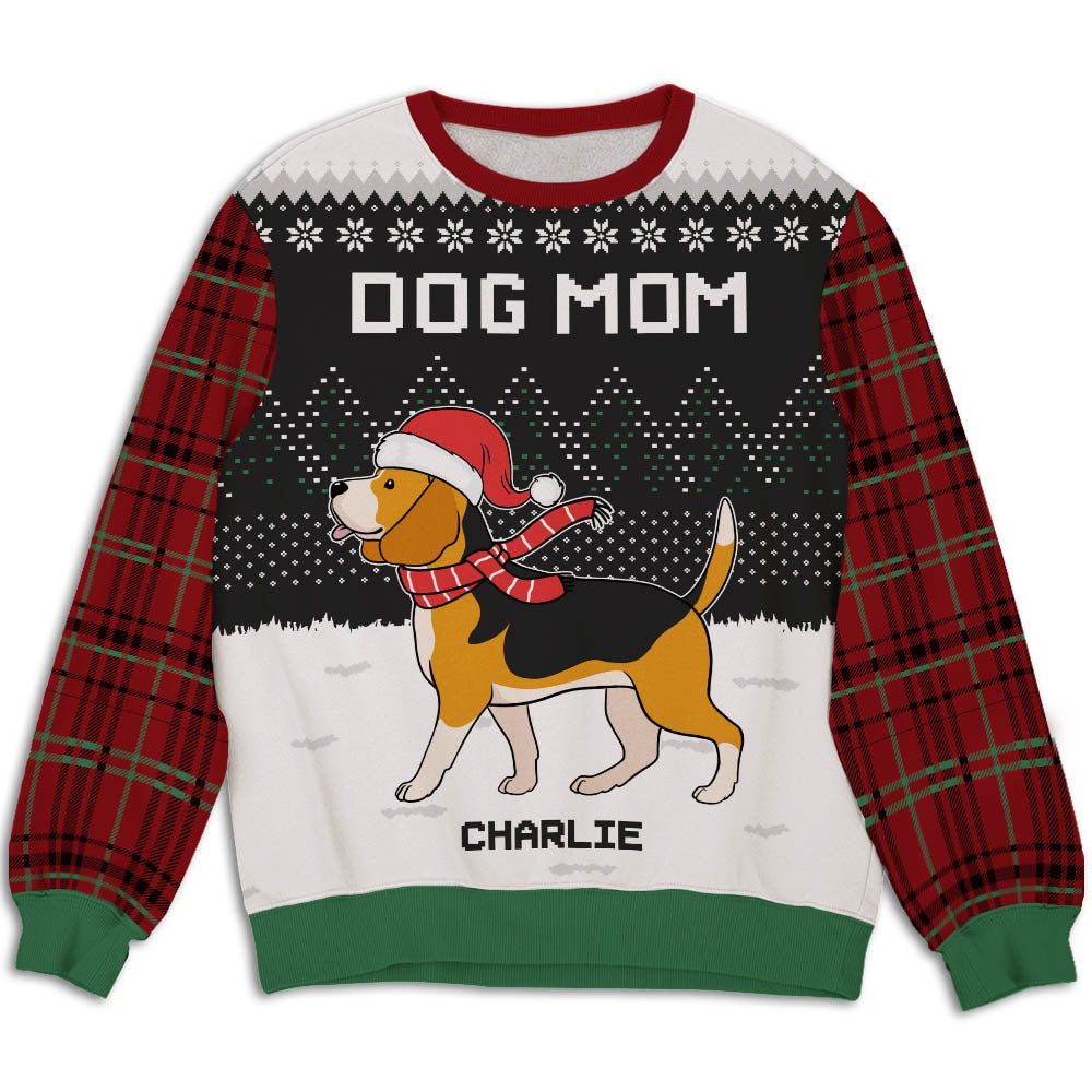 Personalized Custom All-Over-Print Dog Winter Night Sweatshirt