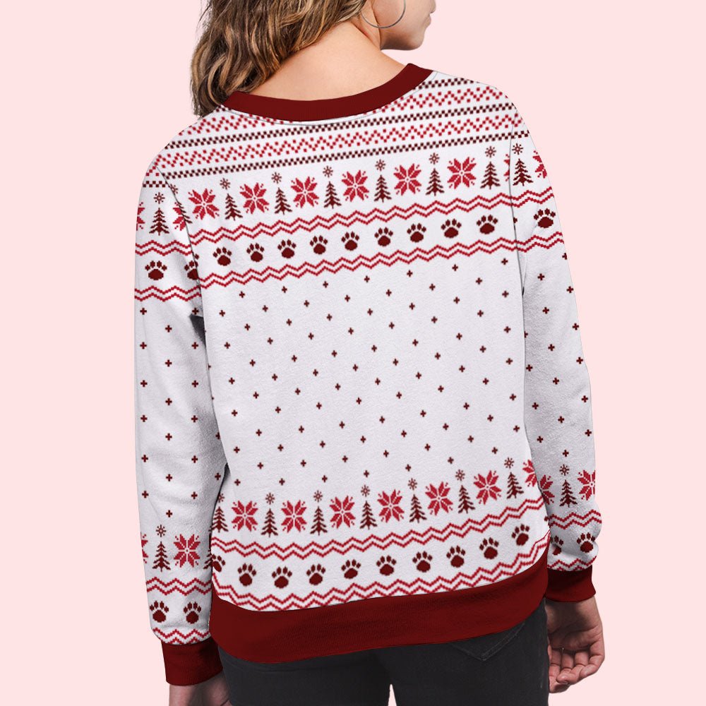 Personalized All-Over-Print Sweatshirt: Ideal Gift for Pet Lovers and Trendy Holiday Wear