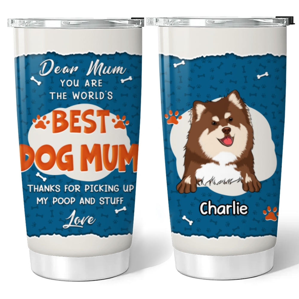 Personalized 'Thanks for Picking Up My Poo' Custom Tumbler - Ideal for All Occasions