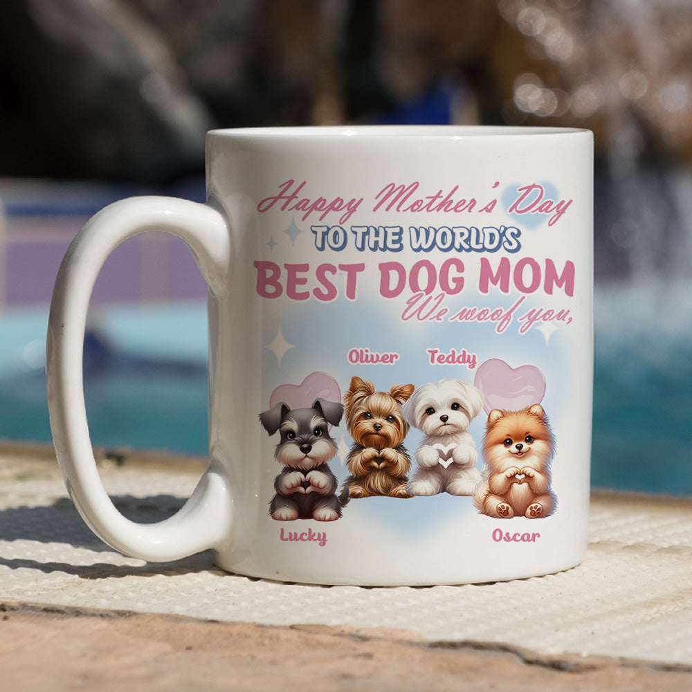 Best Gift for Dog Moms - Personalized Custom Coffee Mug