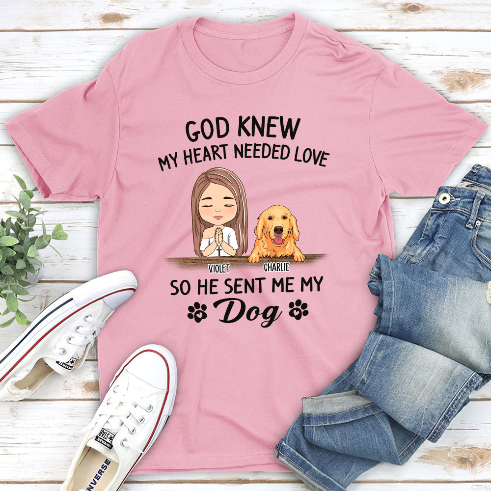 God Knew - Customizable Unisex Personalized T-shirt for Pet Lovers
