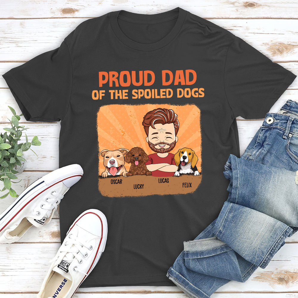 Spoiled Dog vs Proud Mom: Personalized Custom Unisex T - shirt for Pet Lovers