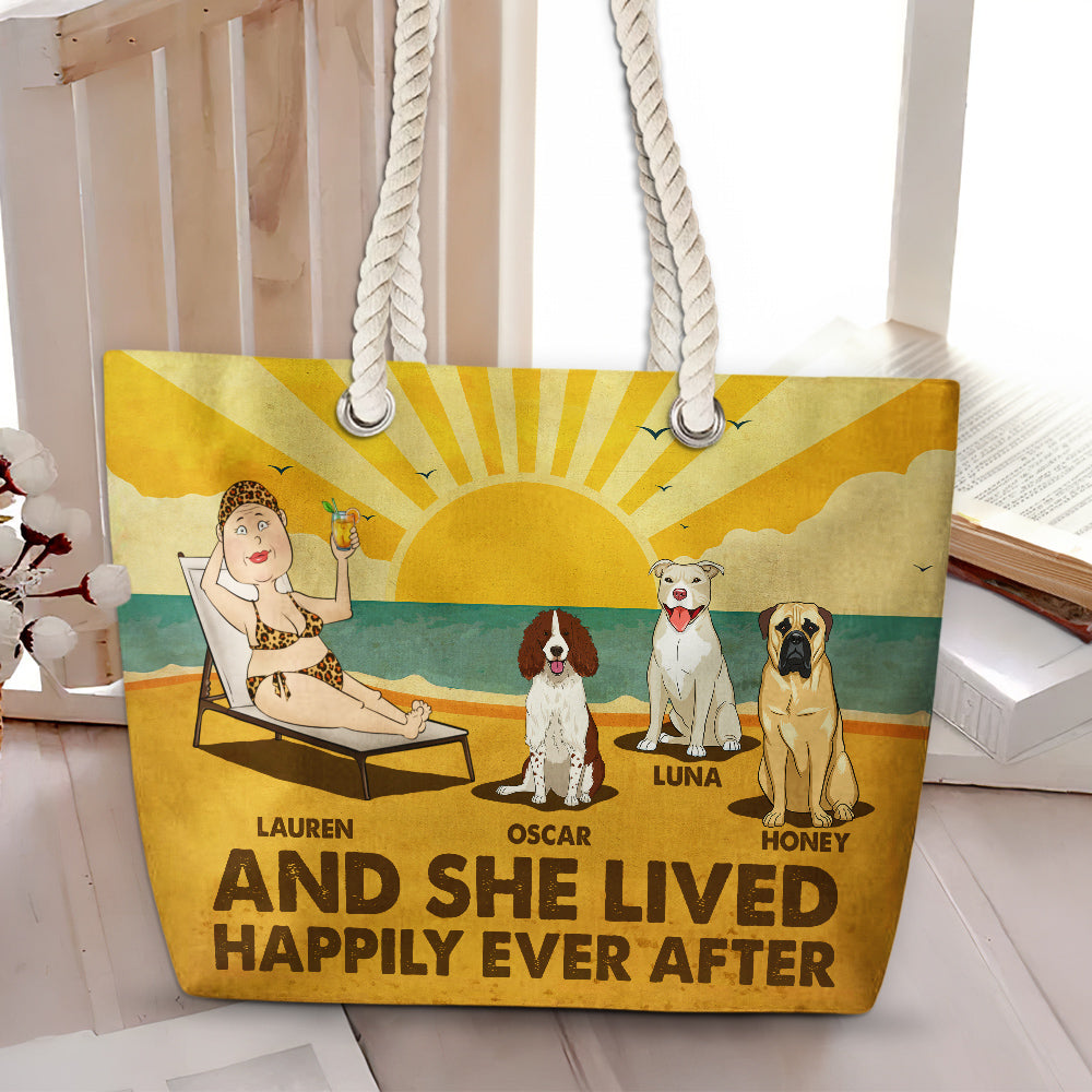 Personalized Custom 'Happily Ever After' Beach Bag for Summer