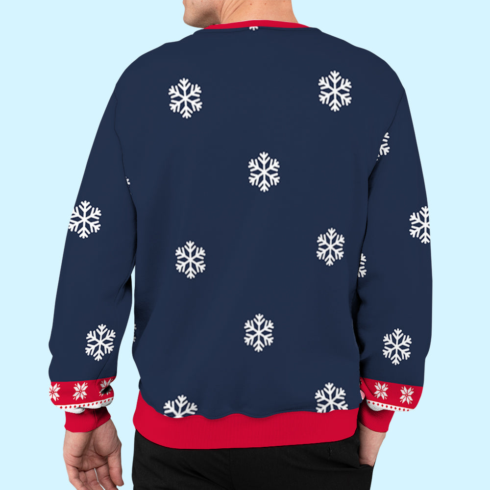 Personalized All-Over-Print Sweatshirt - Ideal Gift for Mom/Dad