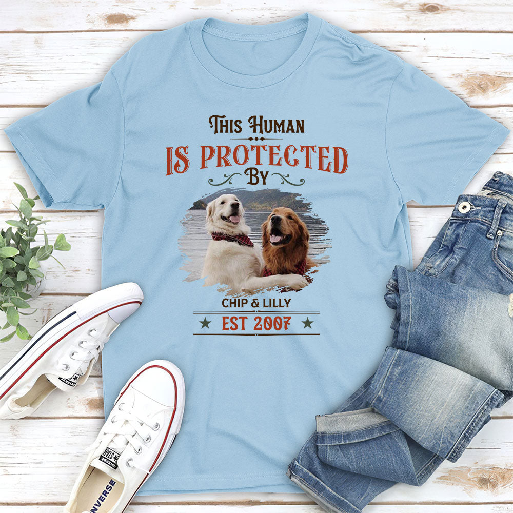 This Human Vintage - Customizable Unisex Personalized T-shirt for Pet Lovers