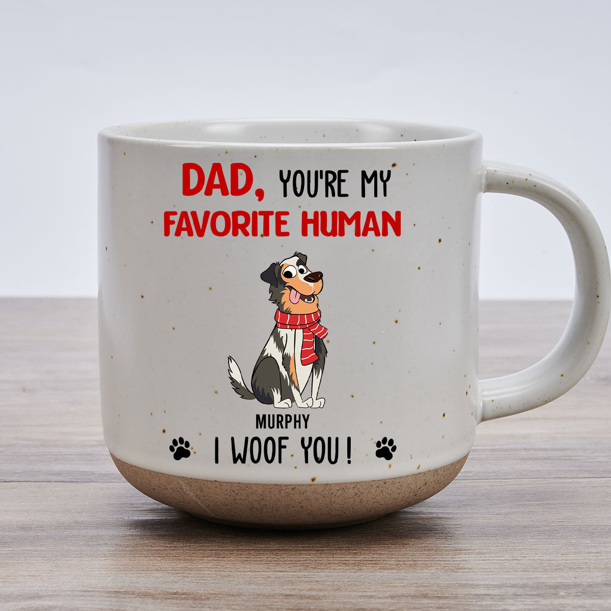 Personalized Custom 'You Are My Favorite Human' Pottery Mug - Ideal Gift for Loved Ones