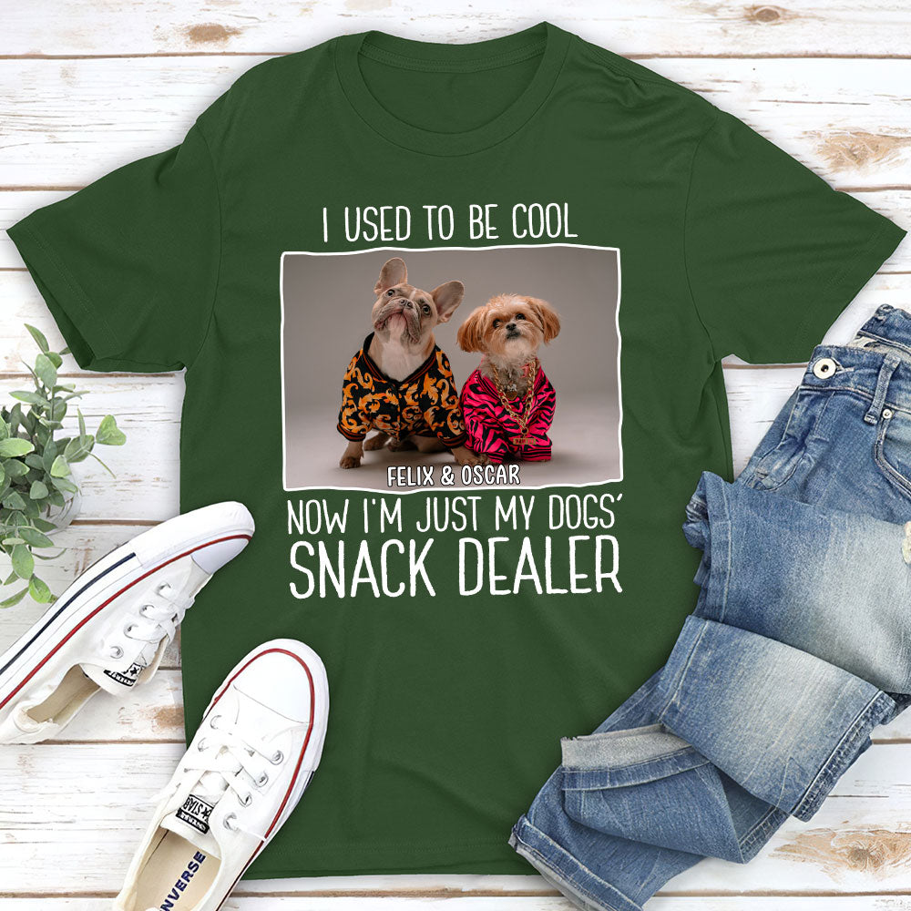 Personalized Custom Unisex 'Just A Snack Dealer 2 Photo' T-shirt - Ideal Gift for Pet Lovers