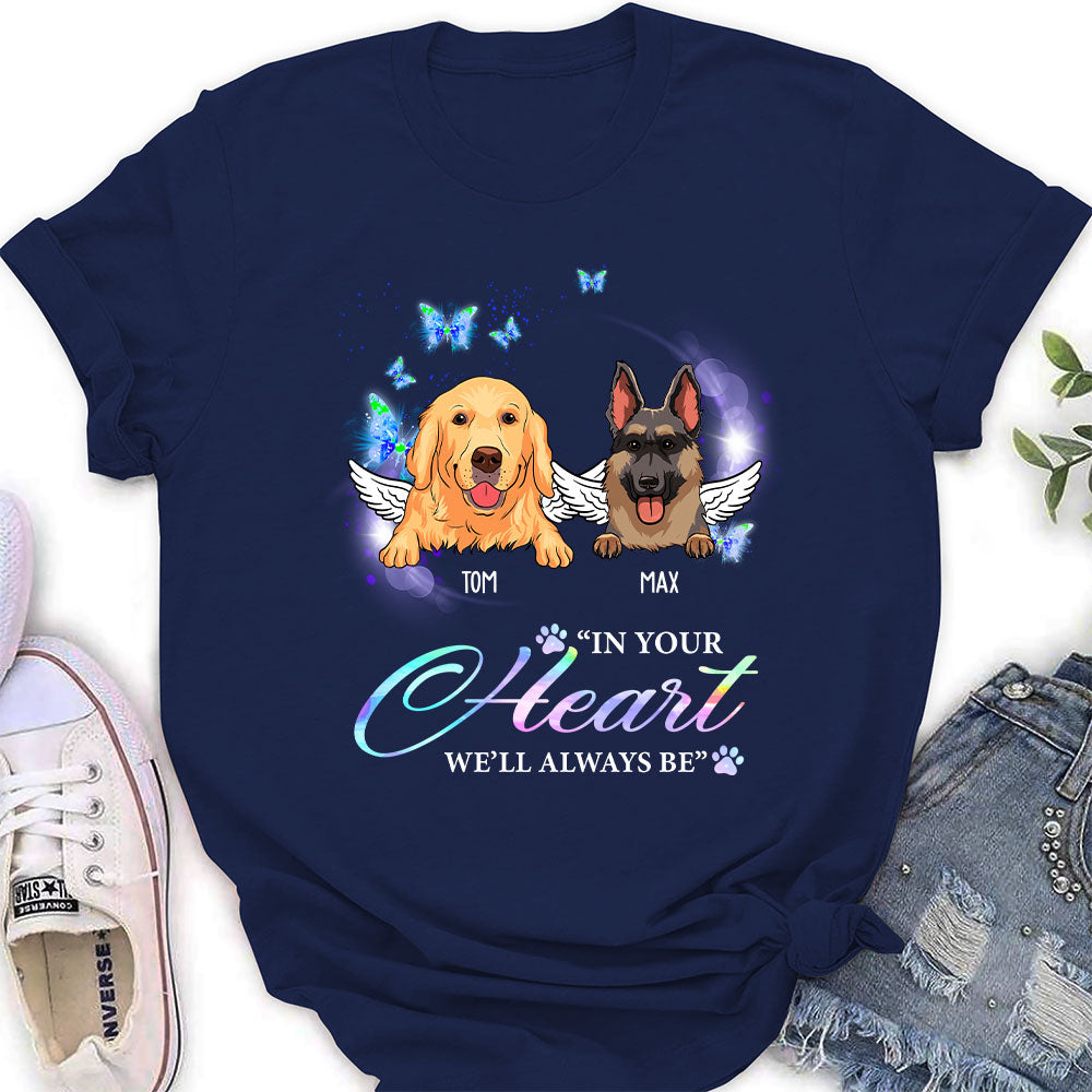 In Your Heart - Personalized Custom Women's Pet Lover T-shirt