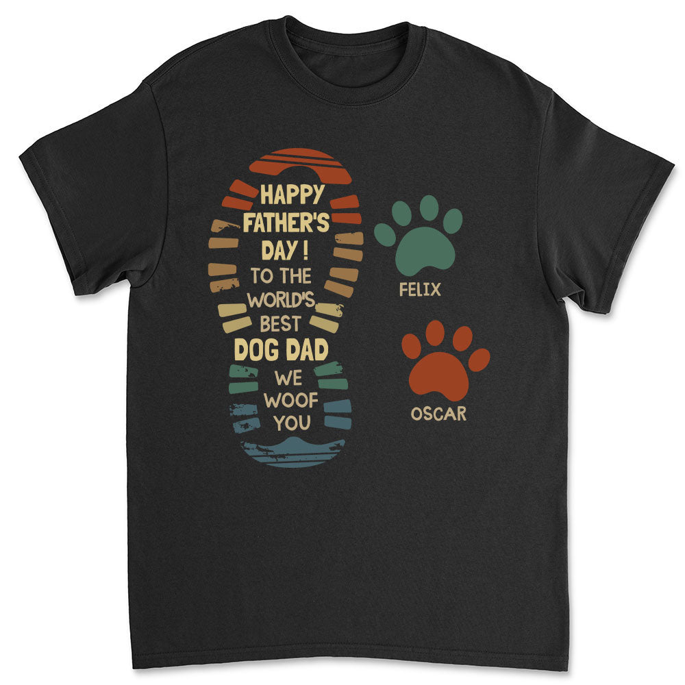 Top-Rated Personalized Unisex Dog Dad T-shirt - The World's Best Gift