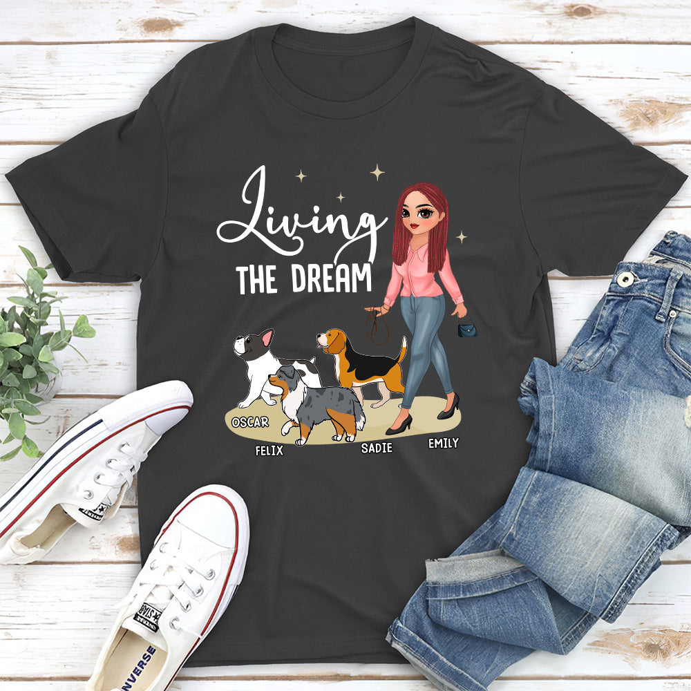 Living The Dream 5 - Customizable Unisex Personalized Pet Lover T-shirt