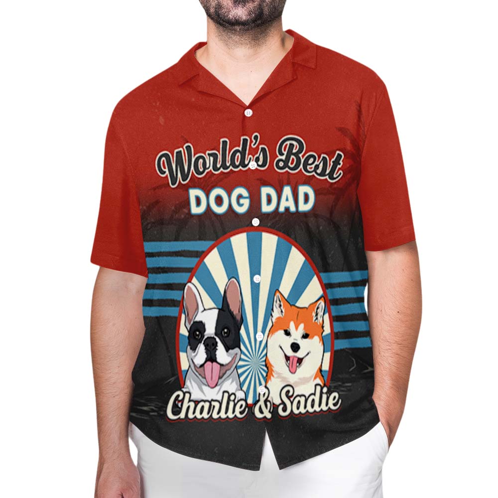 Top - Rated Personalized Retro Hawaiian Shirt for Dog Dads