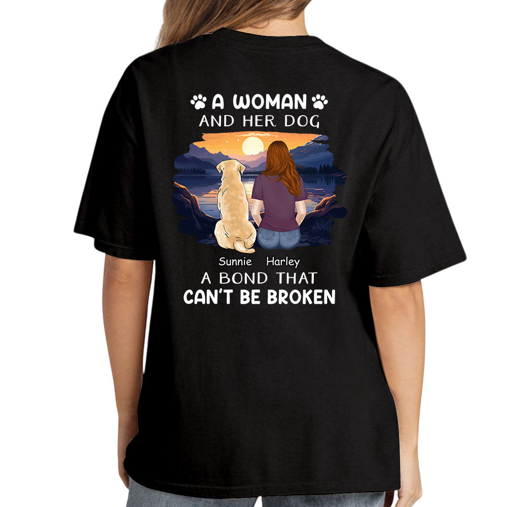 Personalized Unisex 'Woman With Pets' T-shirt - Ideal Gift for Pet Lovers
