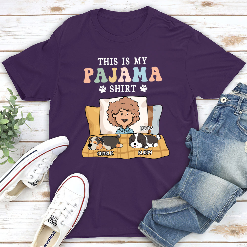 Colorful Personalized Unisex Pajama-style T-shirt for Pet Lovers