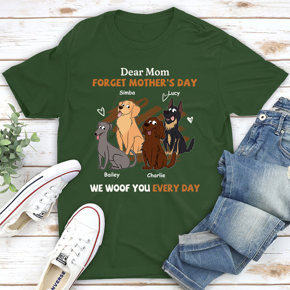 Daily Woof for Mom - Personalized Custom Unisex Pet Lover T-shirt