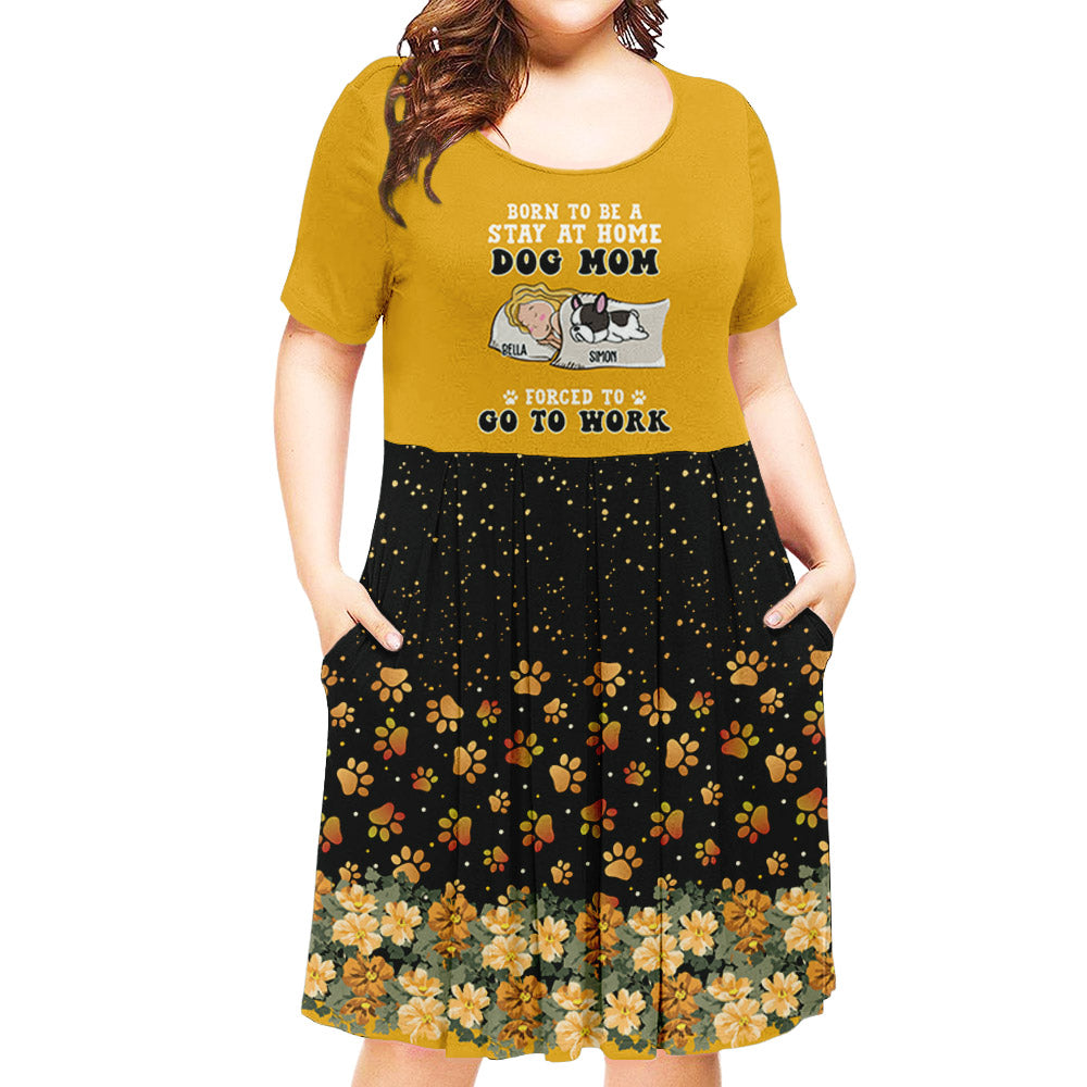Personalized Custom Stay - at - Home Casual Dress for Dog Moms
