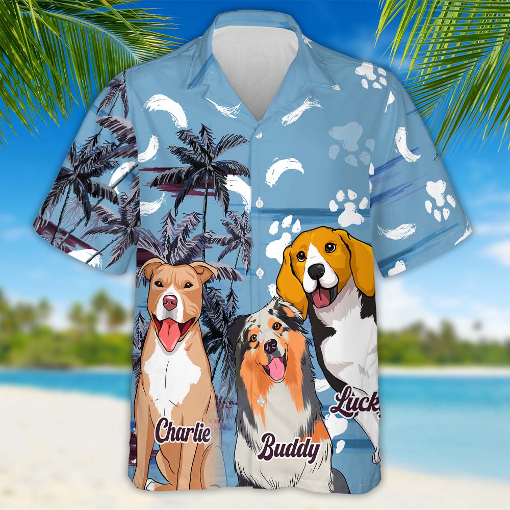 Customizable Summer Hawaiian Shirt for Pet Lovers