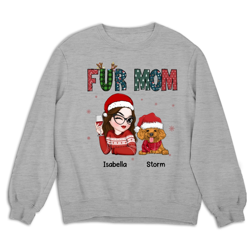 Personalized 'My Lovely Fur Mom' Custom Sweatshirt - Ideal Gift for Pet Lovers