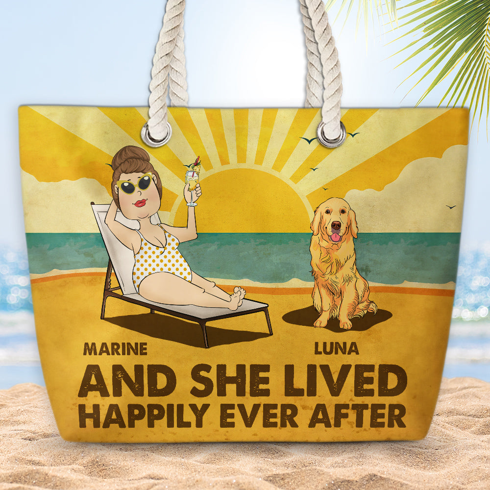 Personalized Custom 'Happily Ever After' Beach Bag for Summer