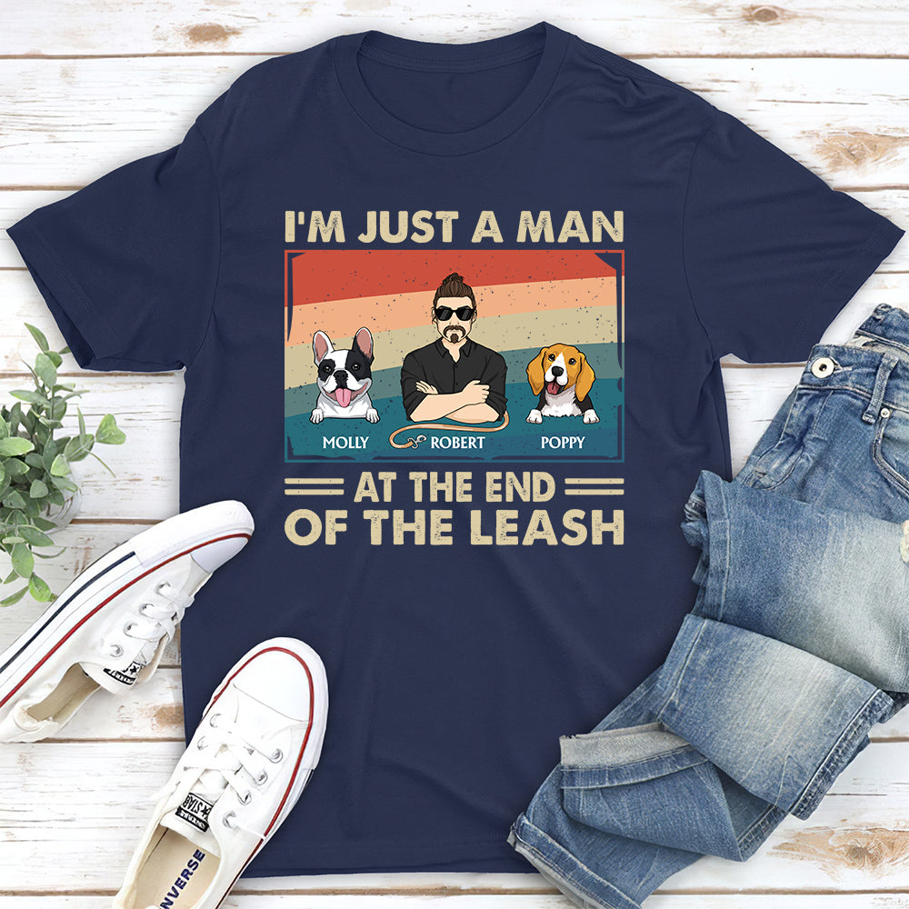 Dog Dad Personalized Unisex Custom Leash T-shirt - Ideal Gift for Pet Lovers