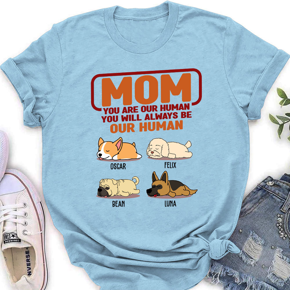 Always Human - Customizable Personalized Women's Pet Lover T-shirt