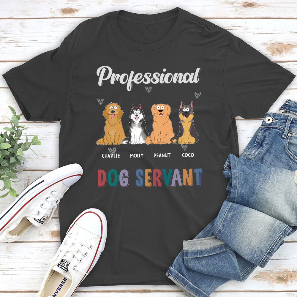 Personalized Unisex 'My Professional Pet Servant' T-shirt - Ideal Gift for Pet Lovers