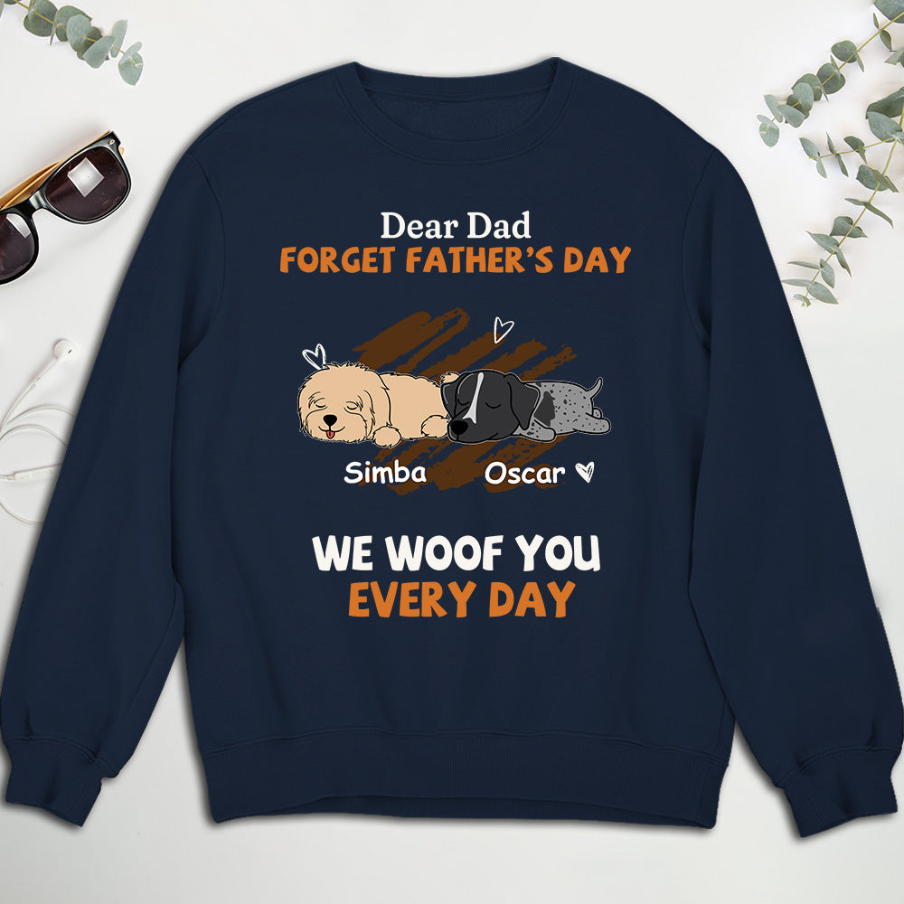 Daily Woofing Lying Dog - Personalized Custom Sweatshirt for Pet Lovers
