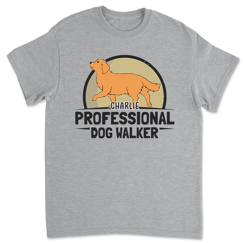 Customizable Unisex Full-Time Dog Walker T-Shirt - Ideal Gift for Pet Lovers