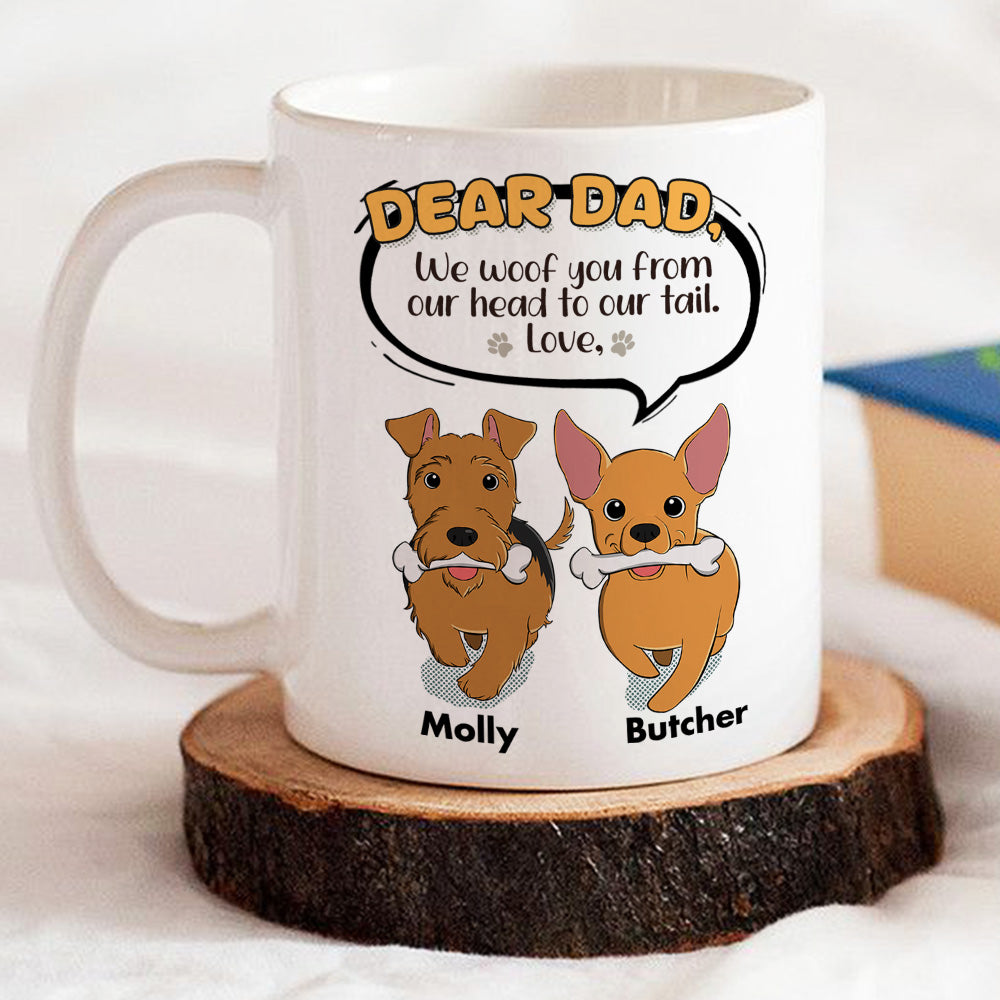My Head To Tail - Customizable Personalized Coffee Mug for Pet Lovers