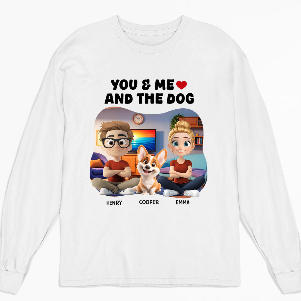 You, Me, and Dogs: Personalized Custom Long Sleeve T - Shirt for Pet Lovers