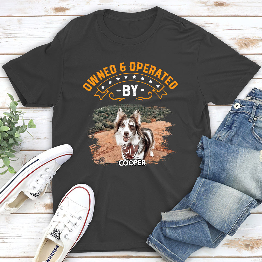 Personalized Unisex 'Owned By' T - shirt: Ideal Gift for Pet Lovers