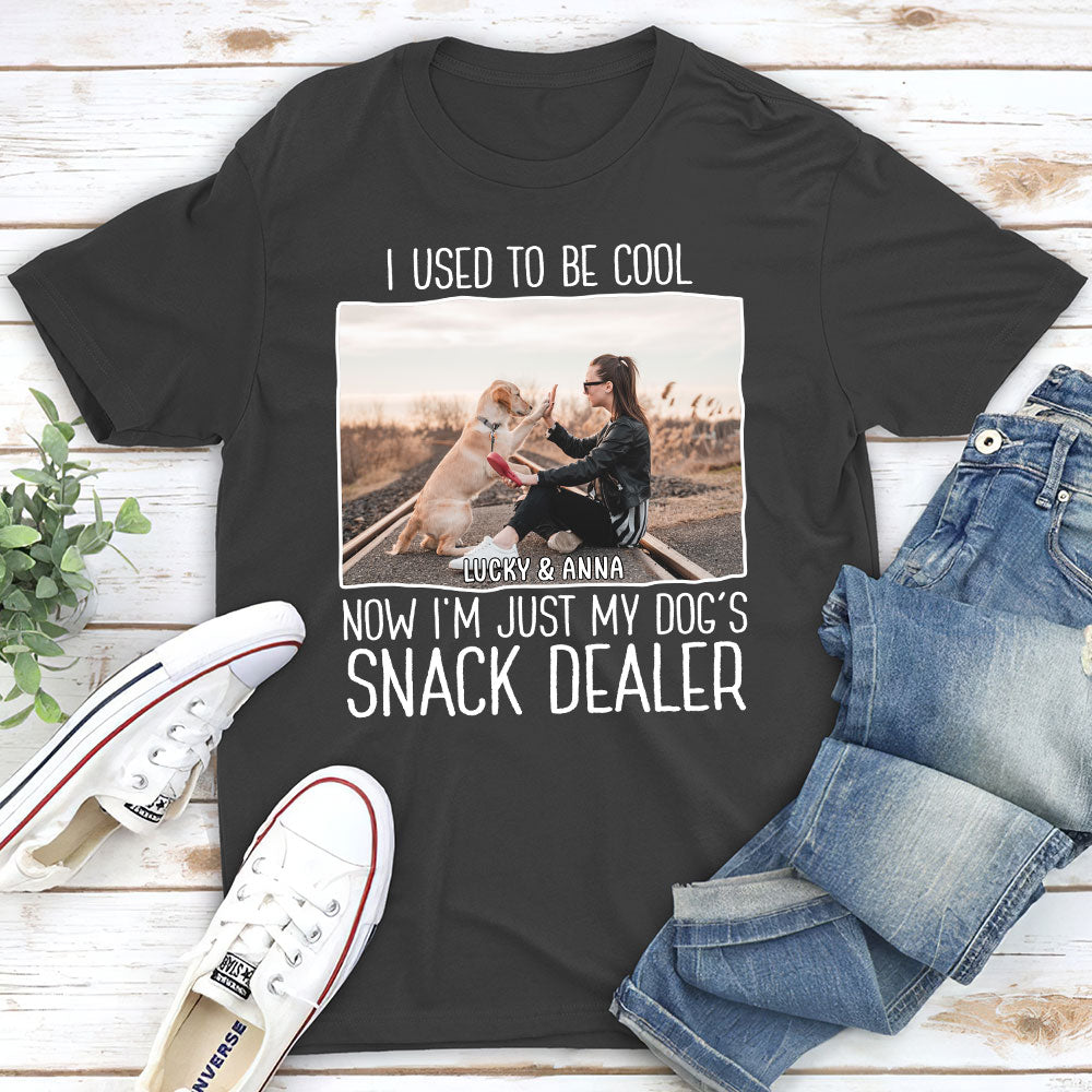 Personalized Custom Unisex 'Just A Snack Dealer 2 Photo' T-shirt - Ideal Gift for Pet Lovers
