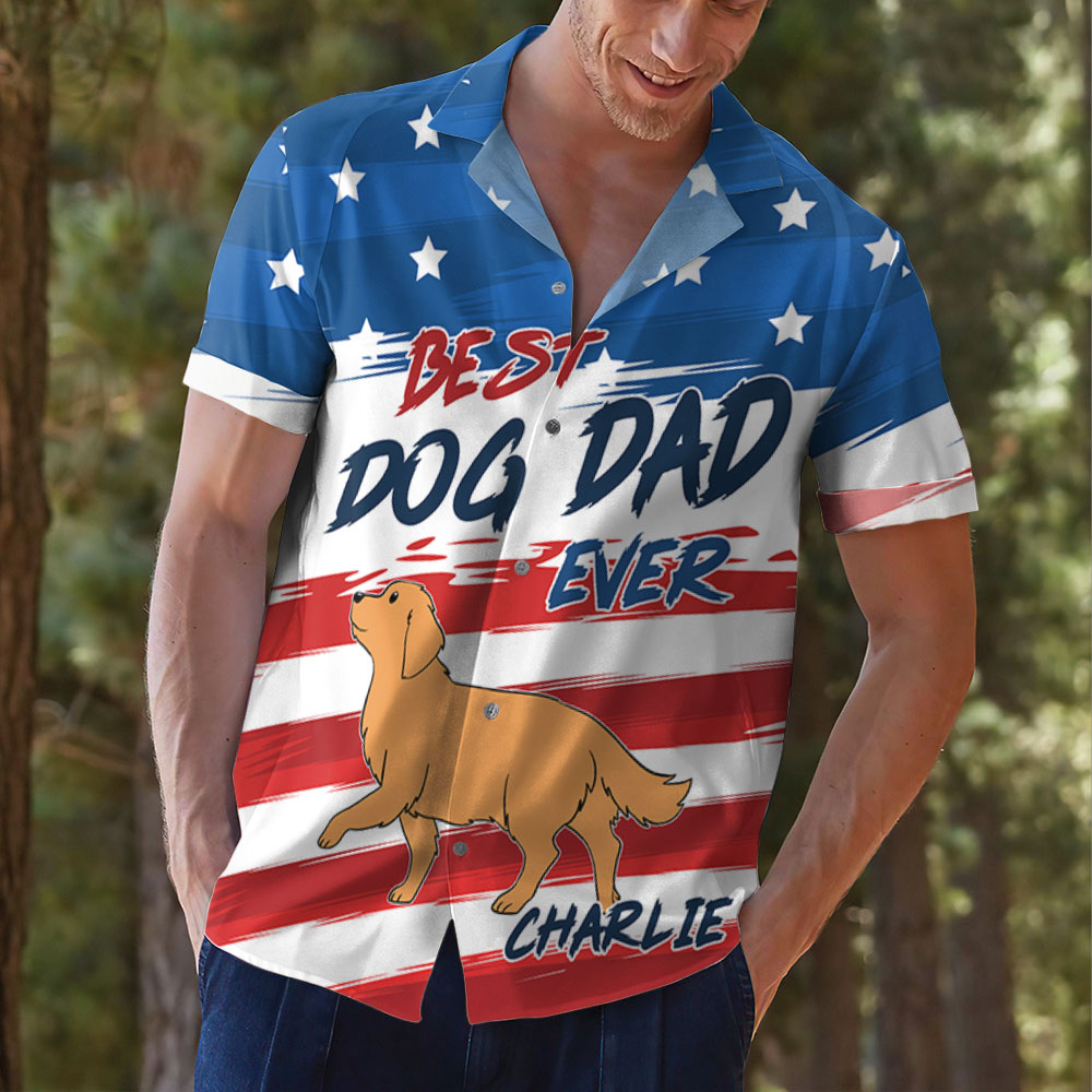Best Dad Ever - Personalized Custom Pet-Inspired Hawaiian Shirt